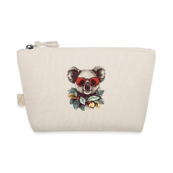 Koala with red sunglasses and wreath of leaves - Organic Pouch - nature - Front