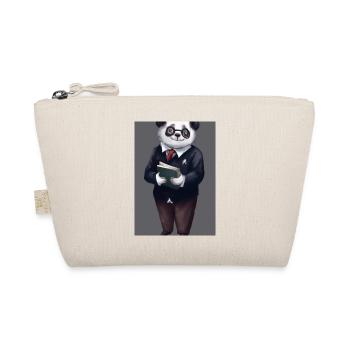 Bibliothekar Panda - Bio-Täschchen - Natur - Vorne
