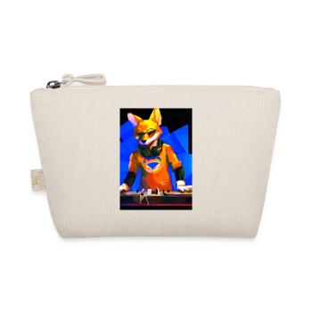 Fox am DJ-Pult - Bio-Täschchen - Natur - Vorne