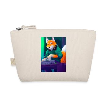 Fox am DJ-Pult - Bio-Täschchen - Natur - Vorne