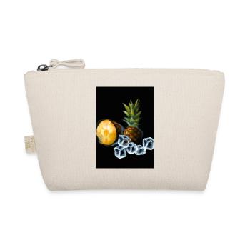 Ananas und Eiswürfel - Bio-Täschchen - Natur - Vorne