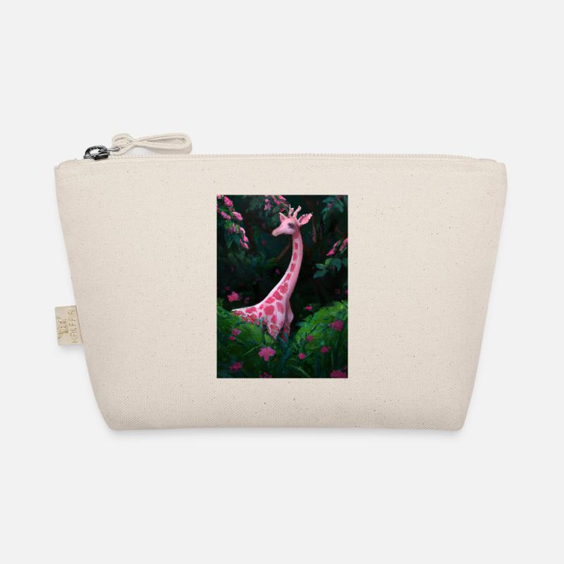Rosa Giraffe Bio-Täschchen
