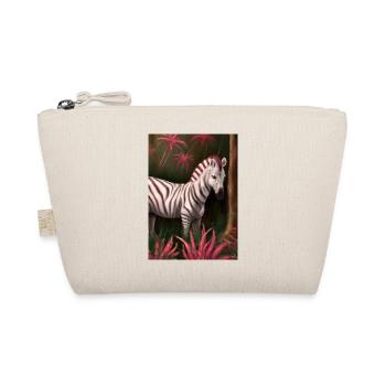 Rosa Zebra - Bio-Täschchen - Natur - Vorne