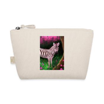 Rosa Zebra - Bio-Täschchen - Natur - Vorne