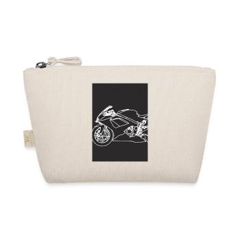 Umriss Motorrad - Bio-Täschchen - Natur - Vorne