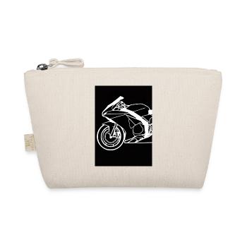 Umriss Motorrad - Bio-Täschchen - Natur - Vorne