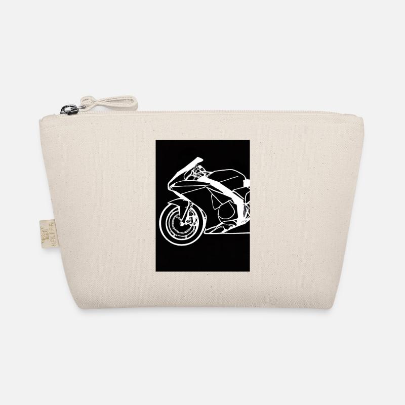 Umriss Motorrad - Bio-Täschchen - Natur