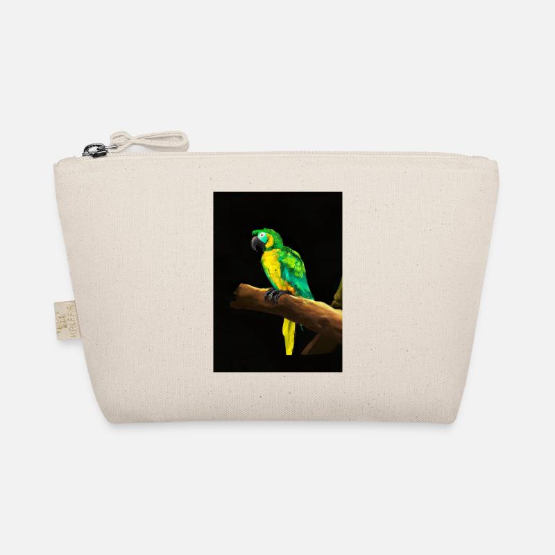 Papagei auf einem Baum Bio-Täschchen