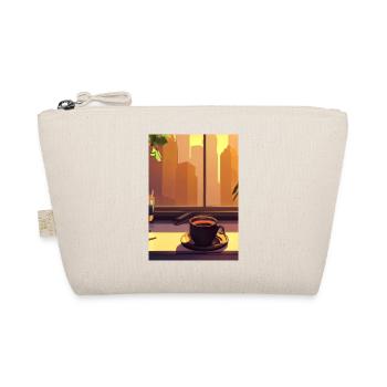 Fenster Kaffee Sonne - Bio-Täschchen - Natur - Vorne