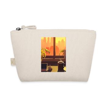 Fenster Kaffee Sonne - Bio-Täschchen - Natur - Vorne