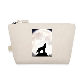 Wolf bei Nacht - Bio-Täschchen - Natur - Vorne