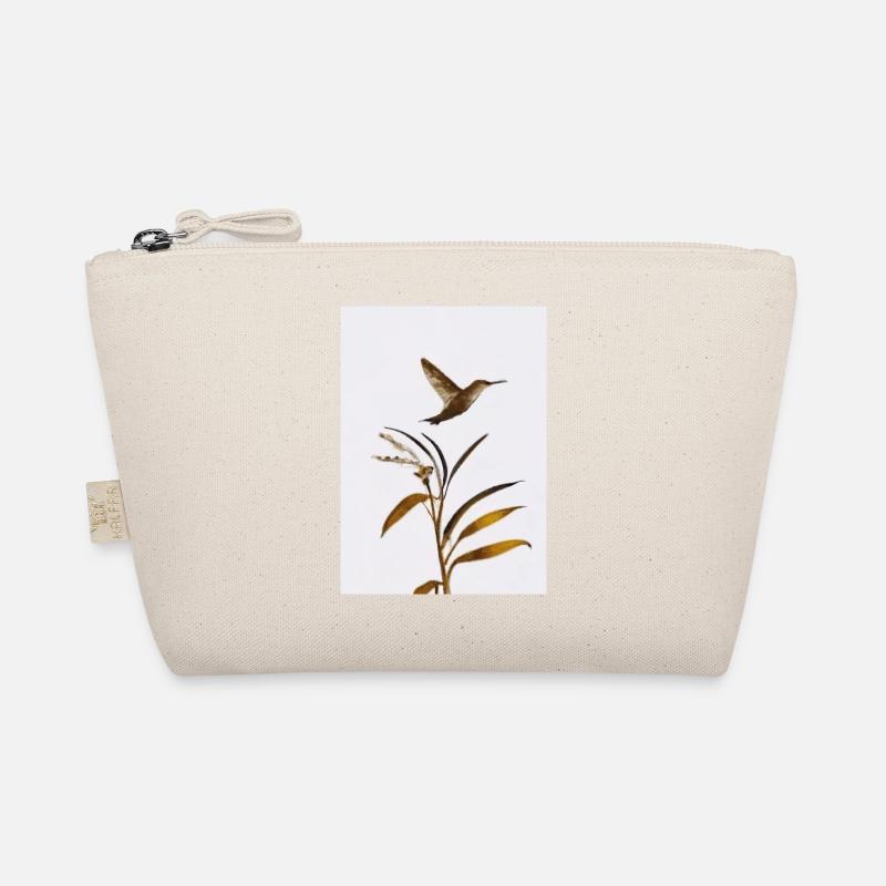 Abstrakter Vogel Bio-Täschchen