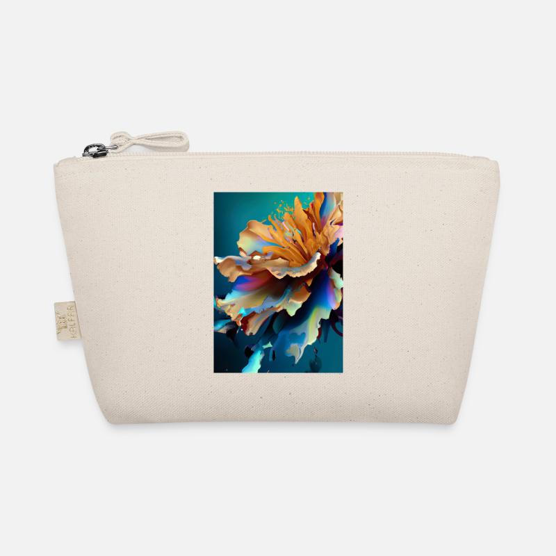 Abstrakte Blume Bio-Täschchen