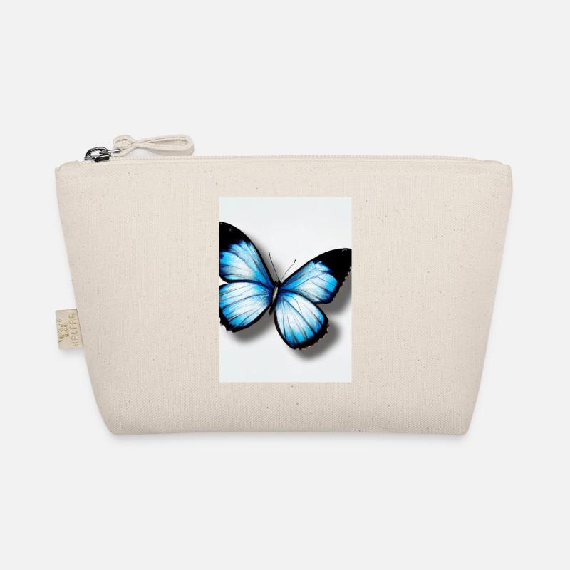 Blauer Schmetterling Bio-Täschchen