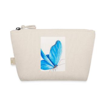 Blauer Schmetterling - Bio-Täschchen - Natur - Vorne