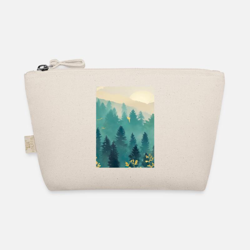 Nebliger Wald Bio-Täschchen