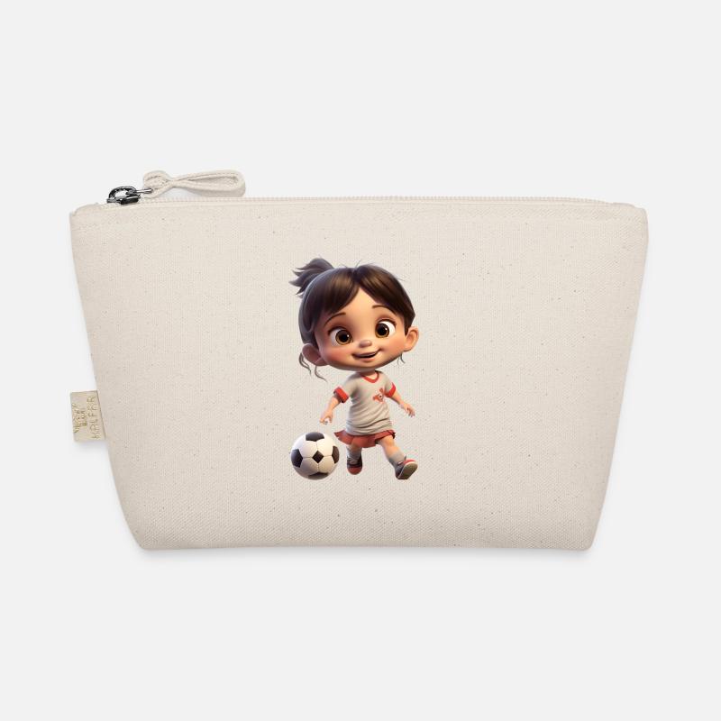 Fussballerin Mädchen Bio-Täschchen