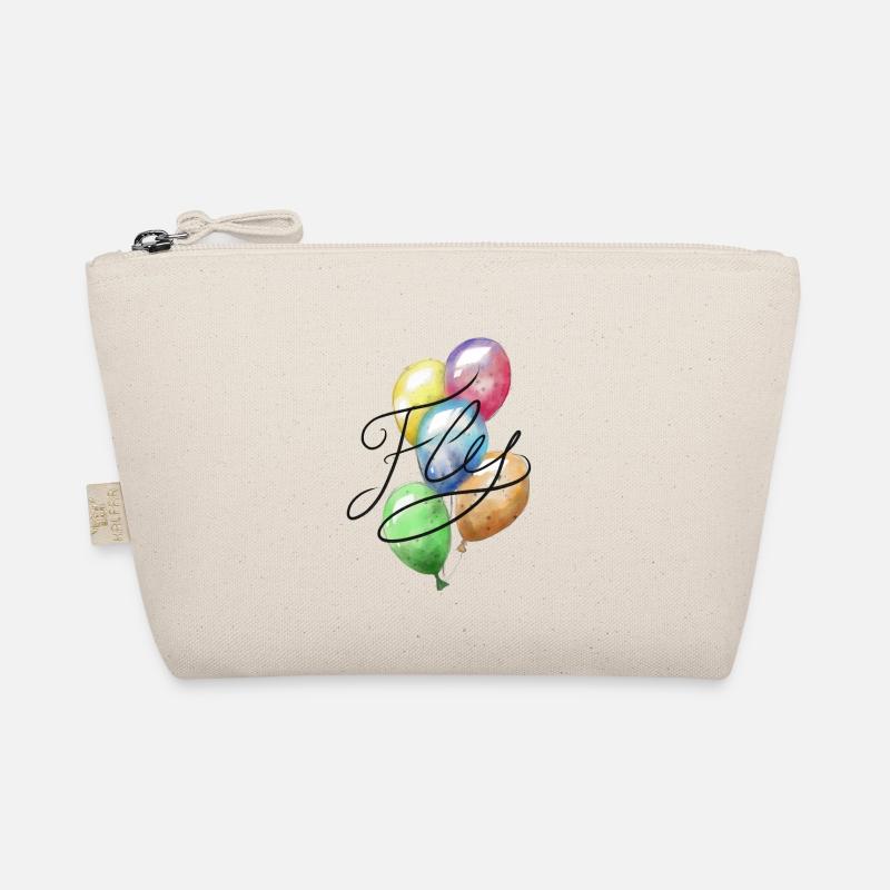 Bunte Luftballon - Bio-Täschchen - Natur