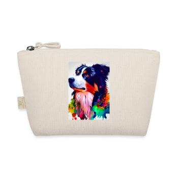 Bunter Border Collie - Bio-Täschchen - Natur - Vorne