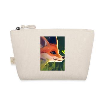 Niedliche Fuchs-Malerei - Bio-Täschchen - Natur - Vorne