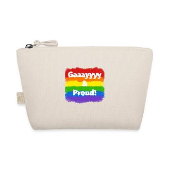 Schwul und stolz, LGBTQ-Stolz - Bio-Täschchen - Natur - Vorne
