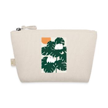 Katzen auf Leafs - Bio-Täschchen - Natur - Vorne