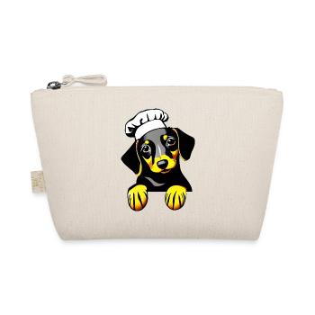 Dachshund Hunde Gastronom Hund Dackelwelpe Kochen - Bio-Täschchen - Natur - Vorne