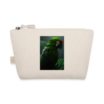 Grüner Dschungelvogel - Bio-Täschchen - Natur - Vorne