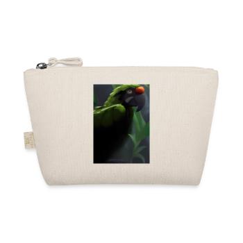 Grüner Dschungelvogel - Bio-Täschchen - Natur - Vorne