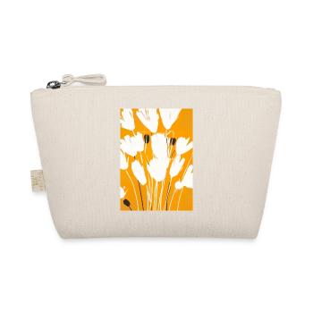 Weiße Blumen - Bio-Täschchen - Natur - Vorne