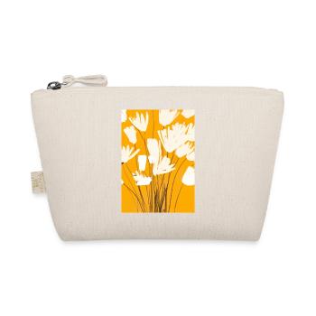 Weiße Blumen - Bio-Täschchen - Natur - Vorne
