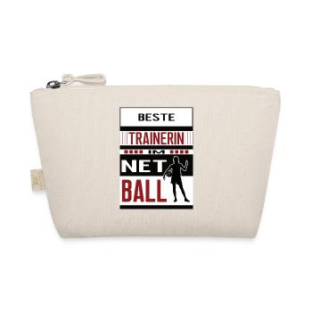 Netball Trainerin beste Netballtrainerin Netballer - Bio-Täschchen - Natur - Vorne