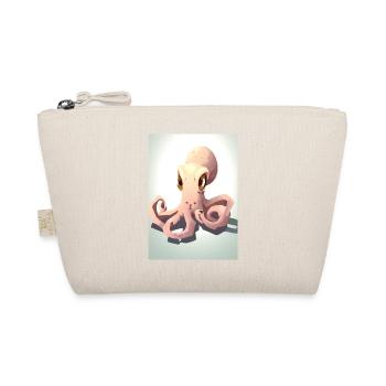 Niedlicher Oktopus - Bio-Täschchen - Natur - Vorne