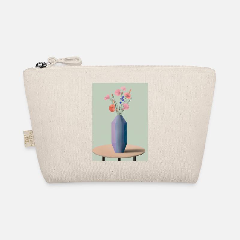 Fancy Blumen Vase Bio-Täschchen