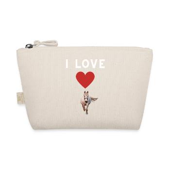 I Love Horses - Bio-Täschchen - Natur - Vorne