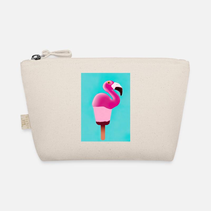 Flamingo-Eiscreme Bio-Täschchen