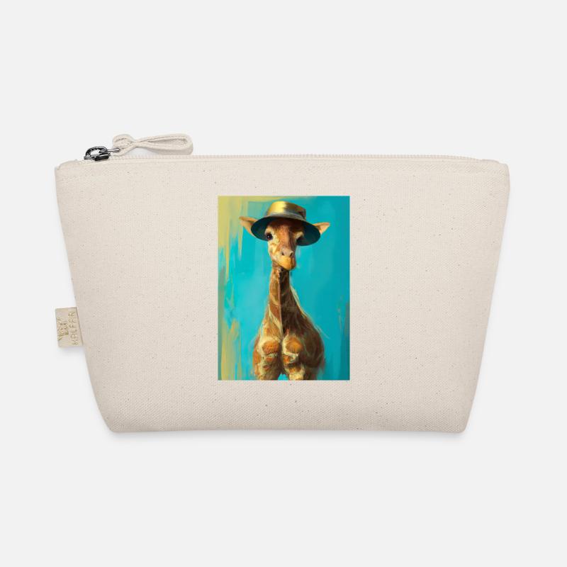 Giraffe mit Hut Bio-Täschchen
