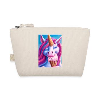 Eiscreme Einhorn - Bio-Täschchen - Natur - Vorne