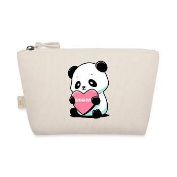 Panda loving his mother - Organic Pouch - nature - Front