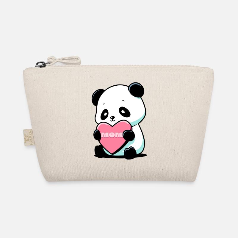 Panda aimant sa mère - Trousse biologique - nature