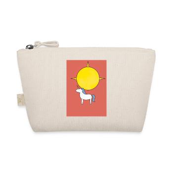 Minimales Einhorn - Bio-Täschchen - Natur - Vorne