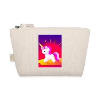 Minimales Einhorn - Bio-Täschchen - Natur - Vorne