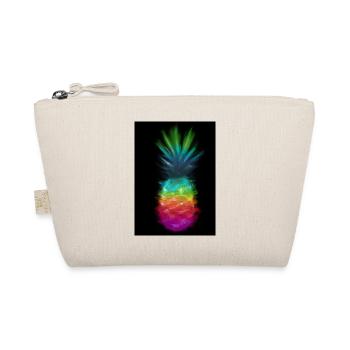 Regenbogen Ananas - Bio-Täschchen - Natur - Vorne