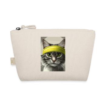 Tennis-Katze - Bio-Täschchen - Natur - Vorne
