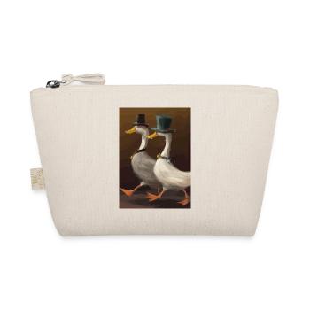 Zwei Enten - Bio-Täschchen - Natur - Vorne