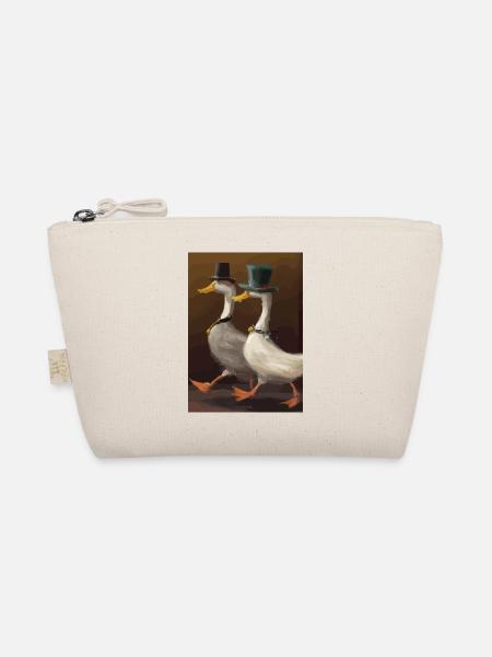 Zwei Enten - Bio-Täschchen - Natur