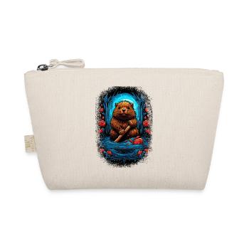 pet adult animal love badgers birthday present - Bio-Täschchen - Natur - Vorne