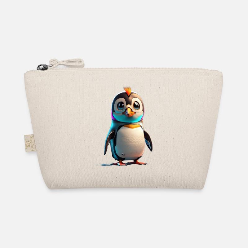Robot Penguin Organic Pouch