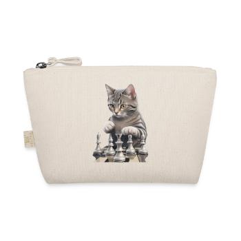 Cat as a chess player - Perfect for chess and - Organic Pouch - nature - Front