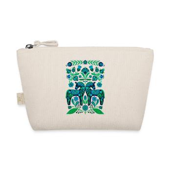 Sweden Sweden Nordic Scandinavia Dala Viking Horse - Organic Pouch - nature - Front